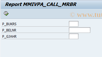 SAP TCode RELINVDOC - Call transaction MRBR from Portal