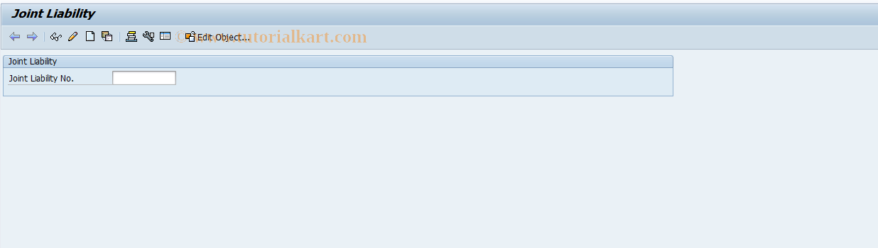 SAP TCode RELMJL - Process Joint Liability