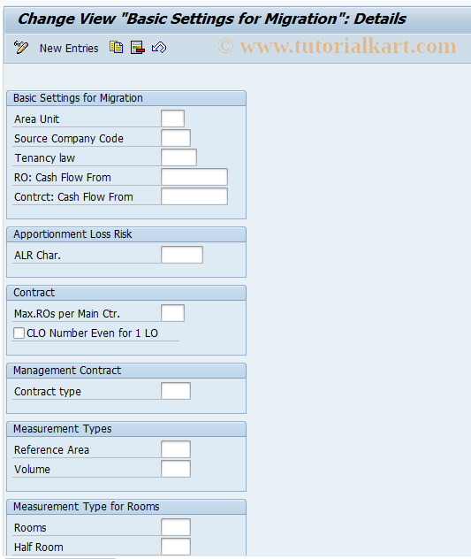 SAP TCode REMIC_TIVMISET - Basic Settings