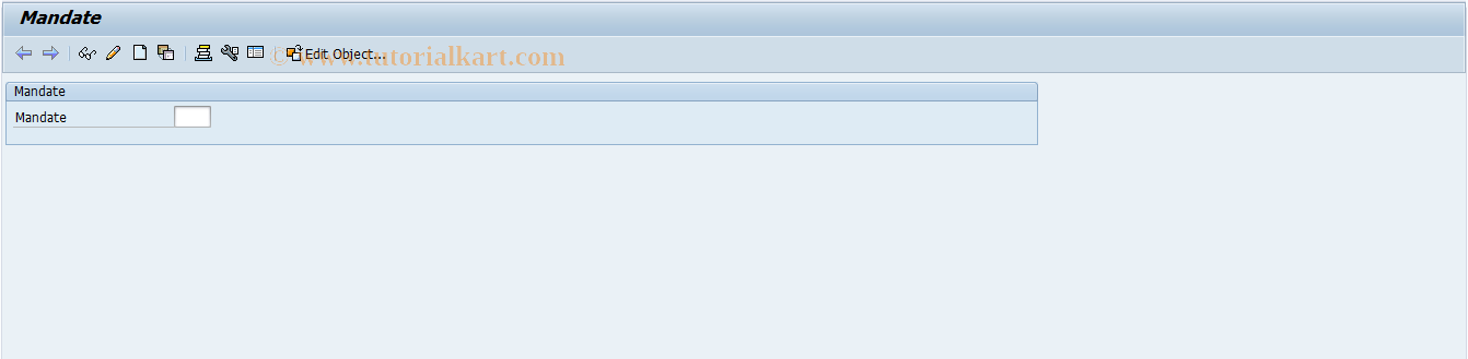 SAP TCode REMMMN2 - Edit Object Mandate