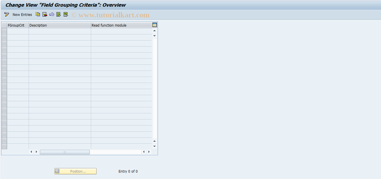 SAP TCode REMN0012 - MN: Field Modification Criteria