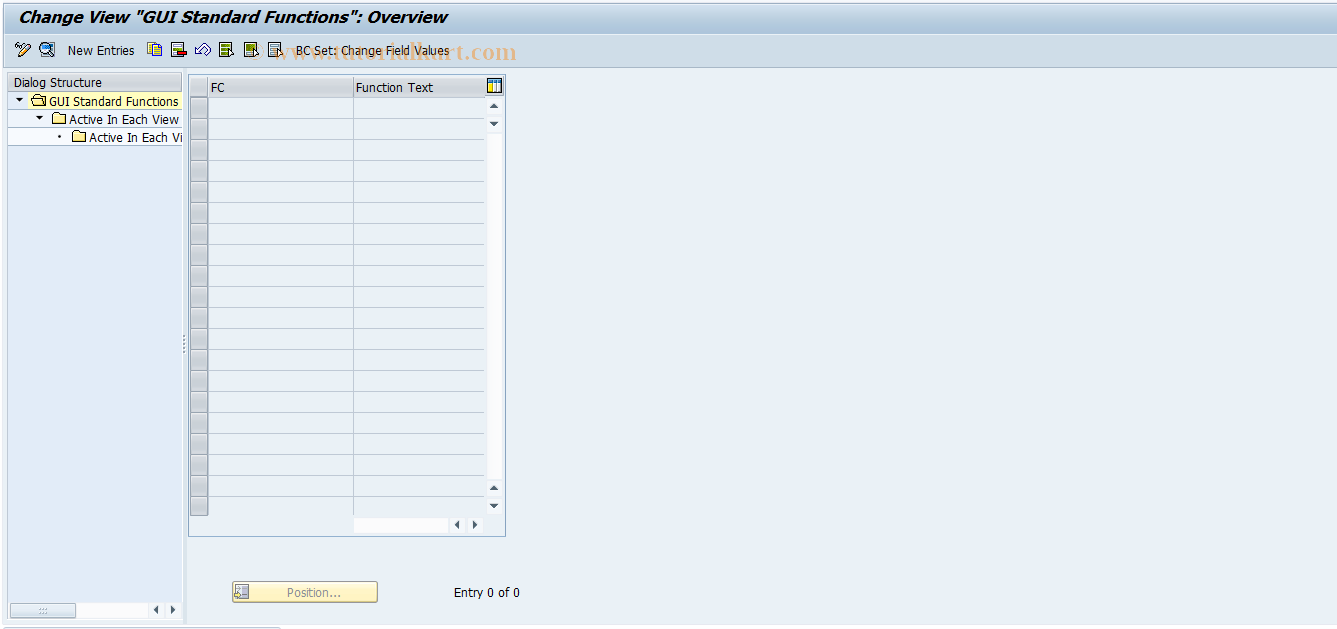 SAP TCode REORMP0008 - MP: CUA Standard Functions