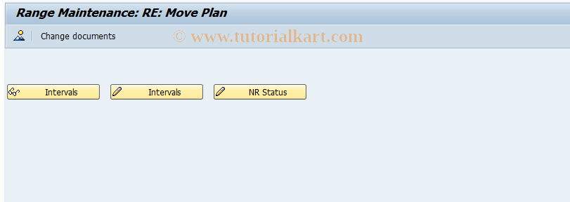 SAP TCode REORMPID - Number Range Maintenance: REORMP