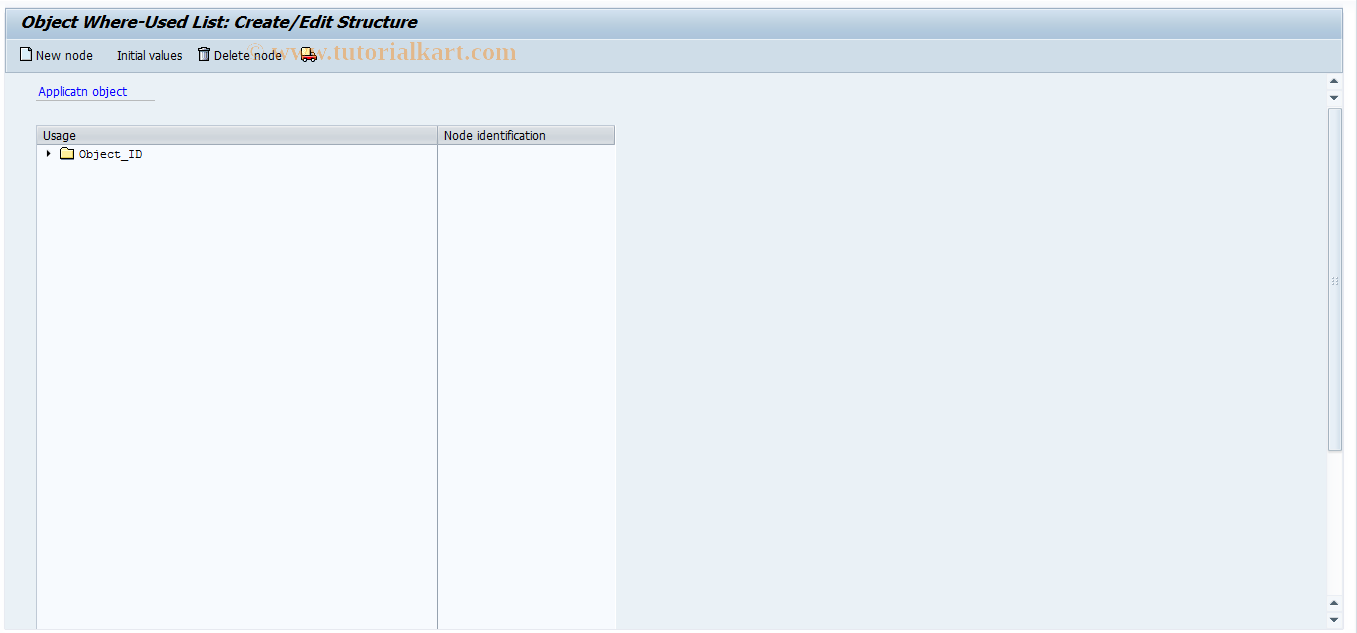 SAP TCode REOROF0022 - OF: Where-Used List: Structure