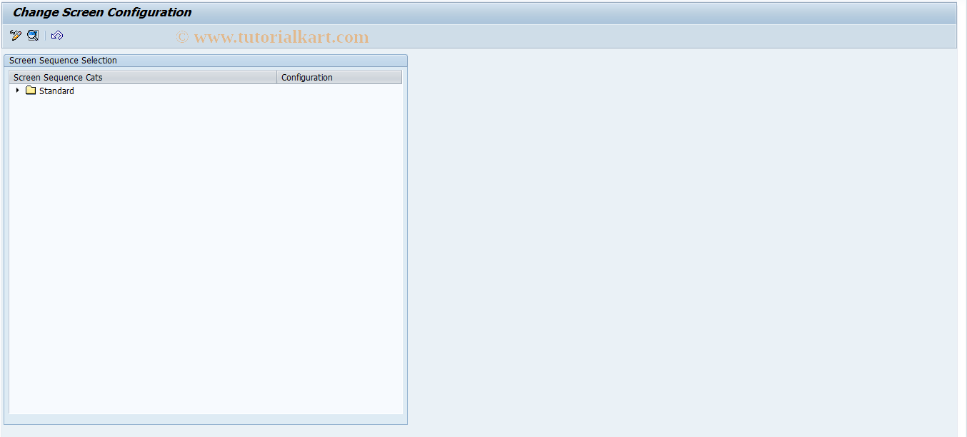 SAP TCode REOROF0104 - OF: Screen Configuration