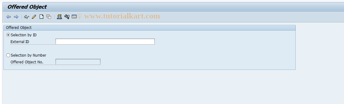 SAP TCode REOROO - Edit Offered Object
