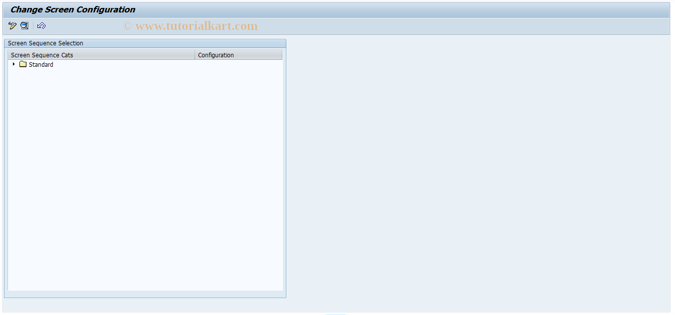 SAP TCode REOROO0104 - OO: Screen Configuration