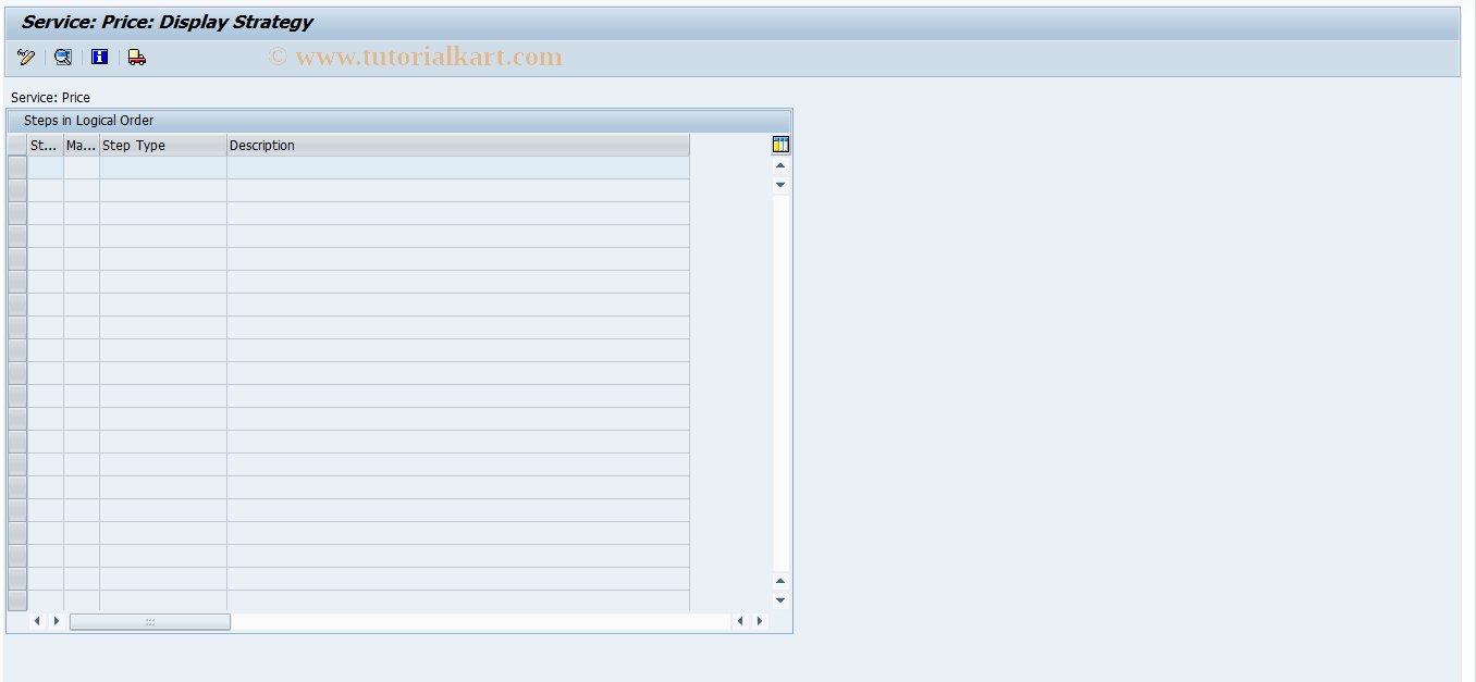 SAP TCode REORPDSRV1 - Service Price: Derivation Rule