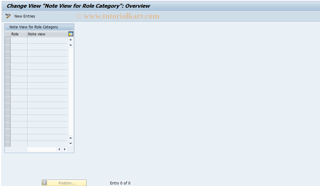 SAP TCode REORRR0106 - RR: Assignmt Object Part --> MemoID