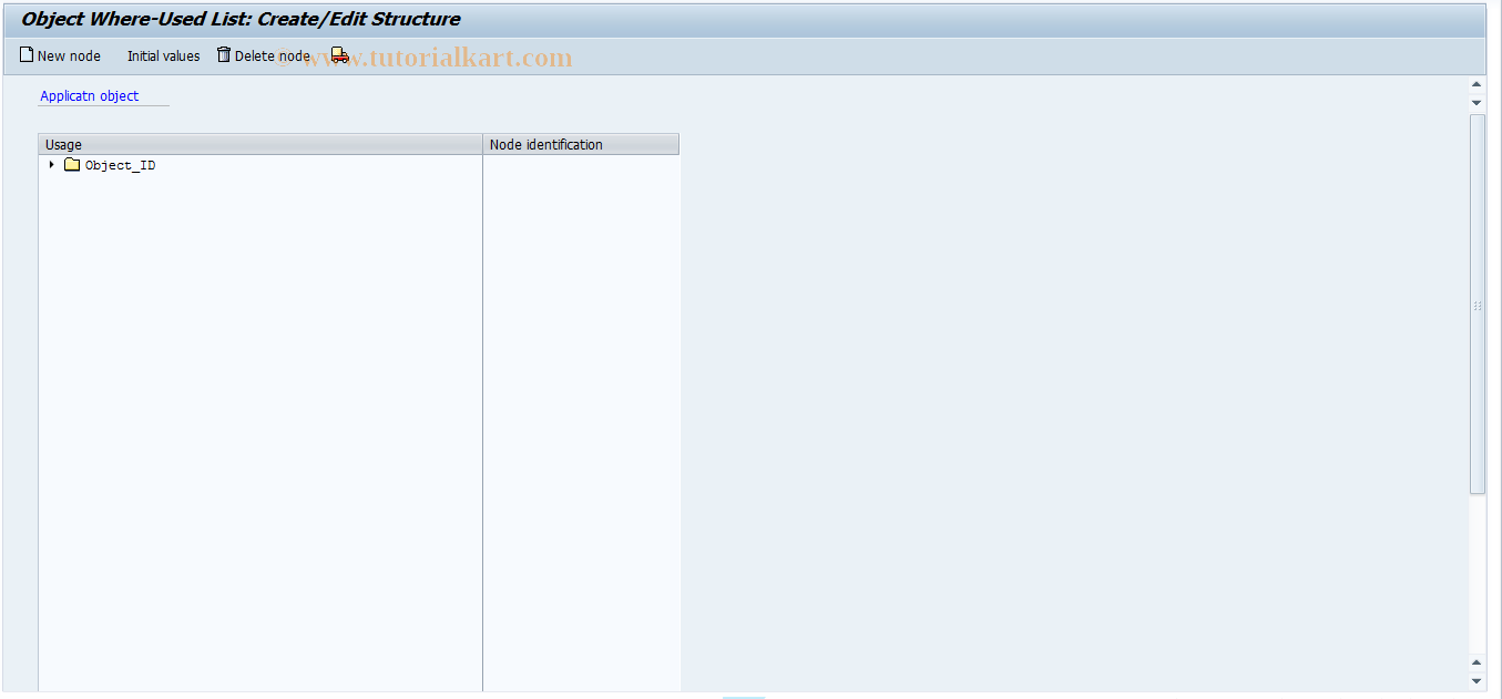 SAP TCode RESCPG0022 - PG: Where-Used List: Structure