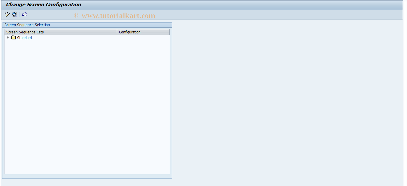 SAP TCode RESCPG0104 - PG: Screen Configuration