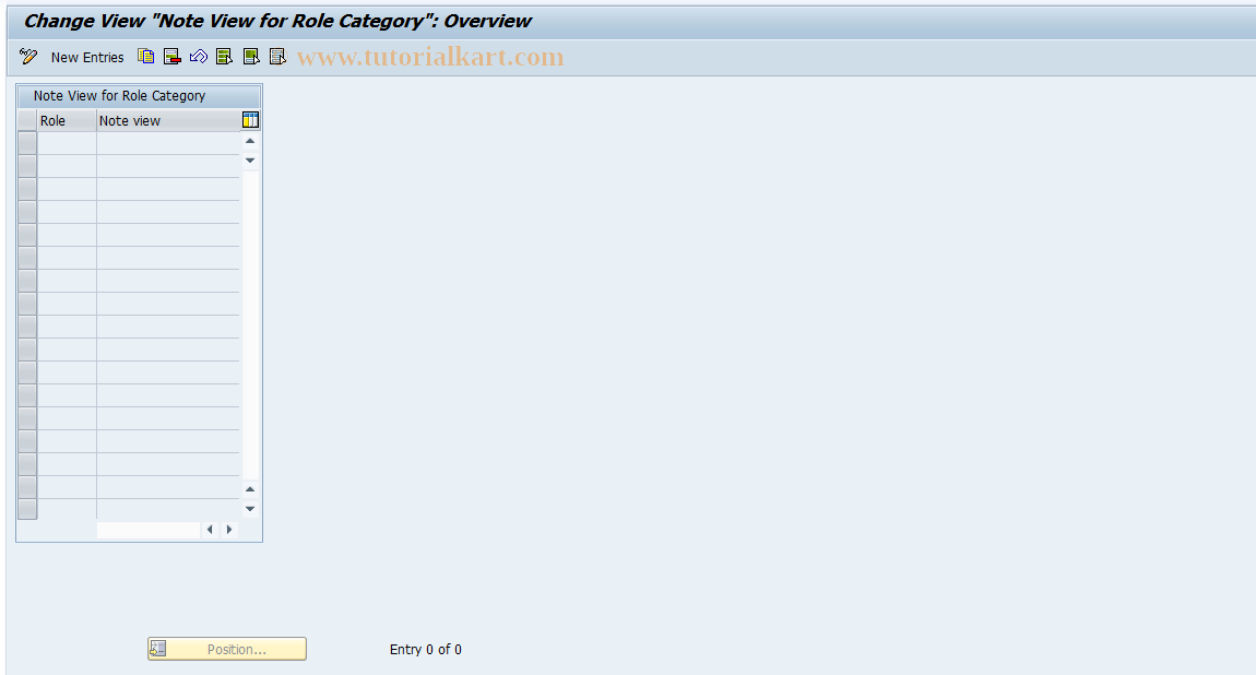 SAP TCode RESCPG0106 - PG: Assignment ObjectPart --> MemoID