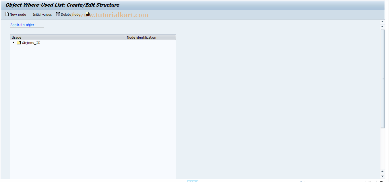 SAP TCode RESCSU0022 - SU: Where-Used List: Structure