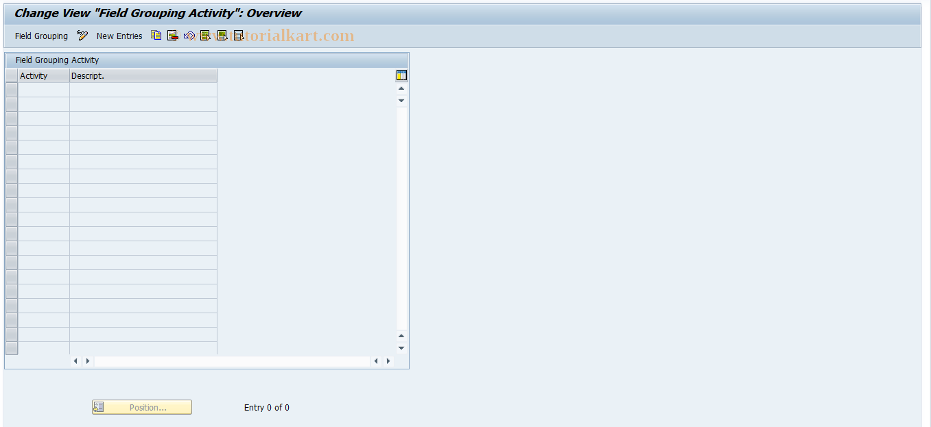 SAP TCode RESCSU0100 - SU: Field Modification per Activity