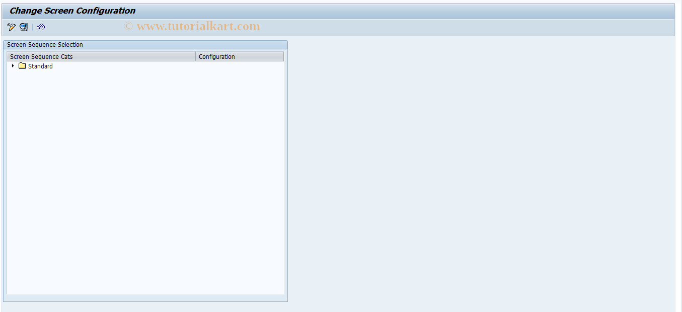 SAP TCode RESCSU0104 - SU: Screen Configuration