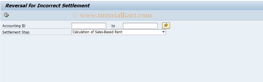 SAP TCode RESRRVERR - Reversal for Incorrect Settlement