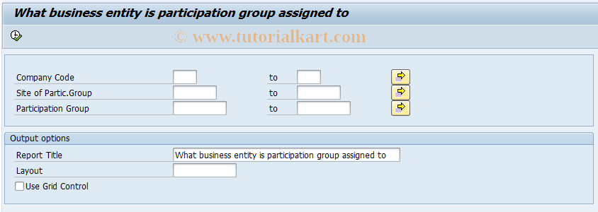 SAP TCode REYCPGBE - Business entity