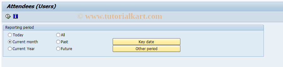 SAP TCode RE_RHXSSTLN - Attendees (Users)