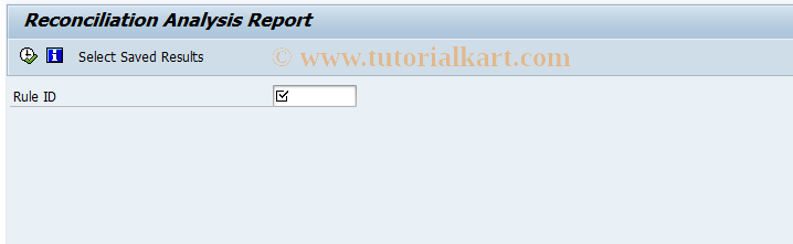 SAP TCode RFMFGRCN_RP1 - Reconciliation Analysis Report