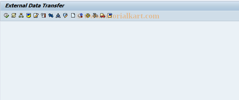 SAP TCode RJB1 - External Data Transfer Workbench