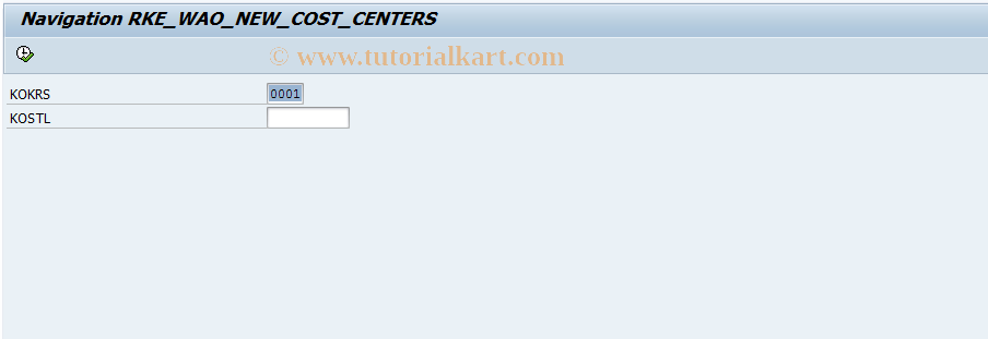 SAP TCode RKE_KS03 - Start KS03