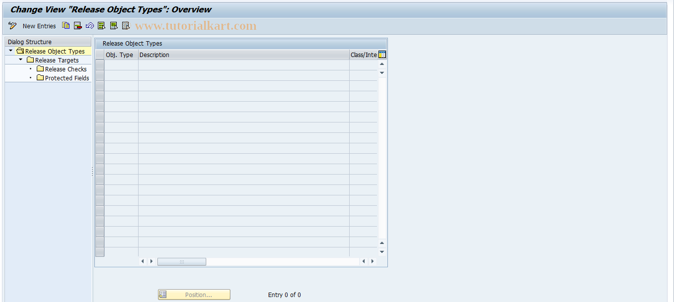 SAP TCode RLMFW_CUST - Settings for Release Management