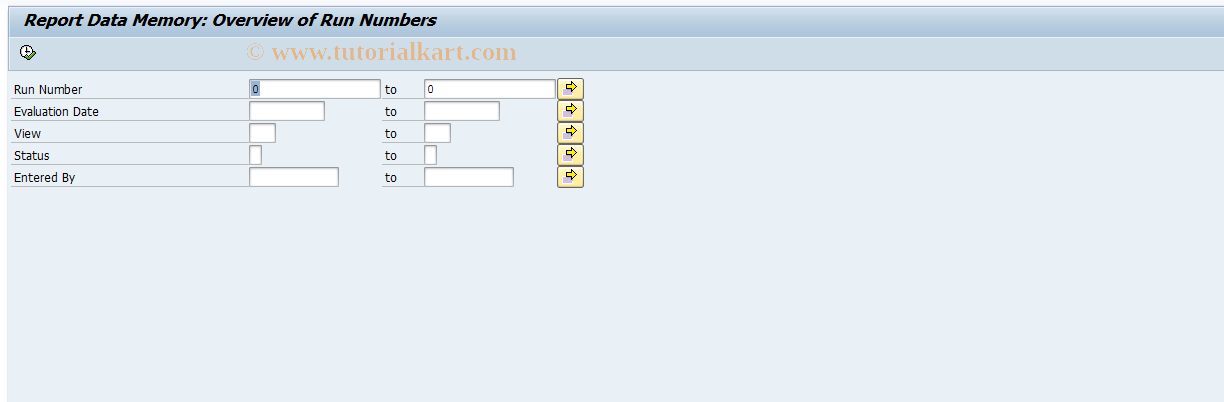 SAP TCode RMBDSA - Overview of Report Data