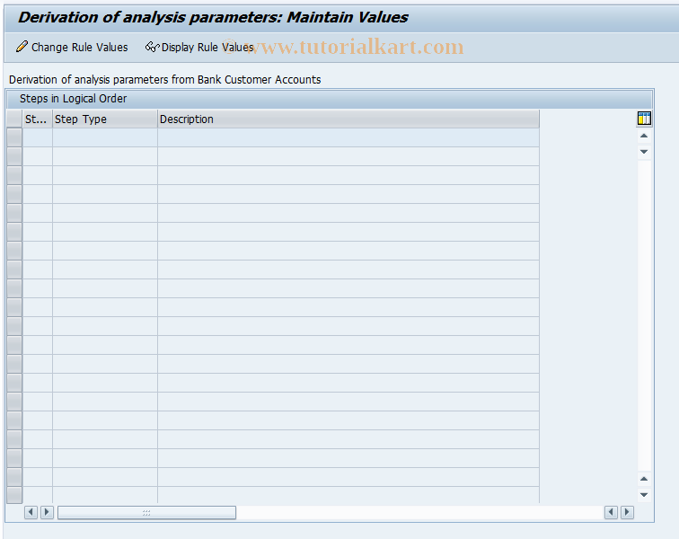 SAP TCode RMBK2 - BCA: Rule Entries