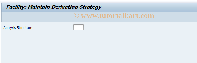 SAP TCode RMFZ1 - Derivation of RM Part for Facilities