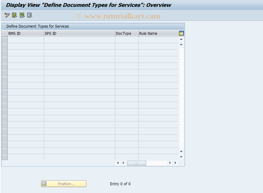 SAP TCode RMPSE_SOA_DOC - Customizing for DocTypes for ESOA