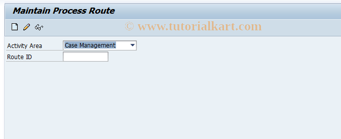 SAP TCode RMPS_MAINT_PATH - Maintain Process Route