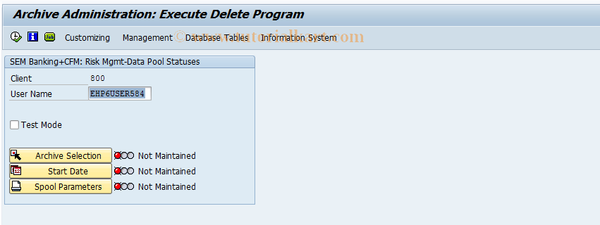 SAP TCode RMRBA2 - Delete Archived Dataset