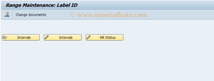 SAP TCode RMSL_NR - Number Range for Label Set