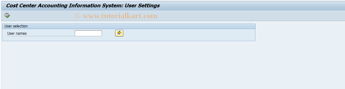 SAP TCode RPCN - Info. System CCtrs: Presettings