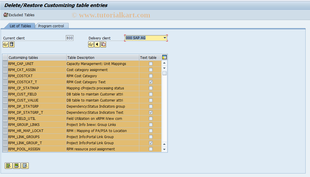 SAP TCode RPM_CLNTCOPY - Client copy report transaction