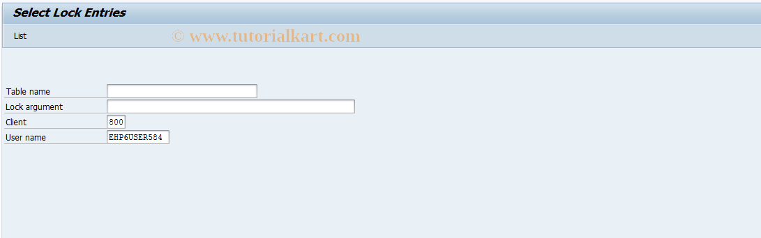 SAP TCode RS12 - Overview of master data locks