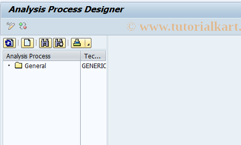 SAP TCode RSANWB - Analysis Process Designer