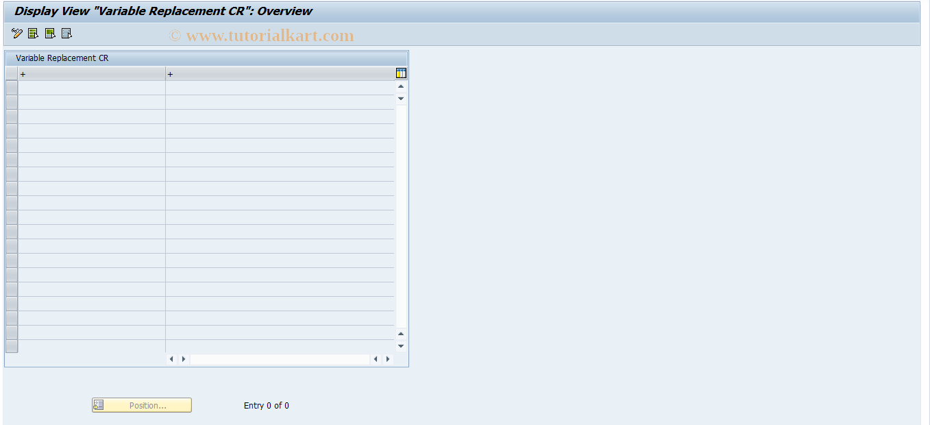 SAP TCode RSCR_MAINT_URL - Maintenance of URL Variables for CR/CE