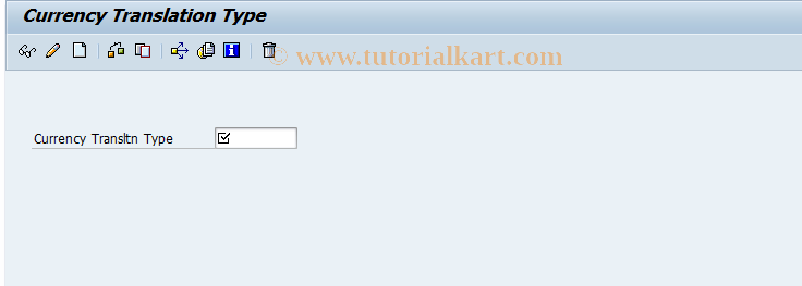 SAP TCode RSCUR - Start: Currency Translation Type