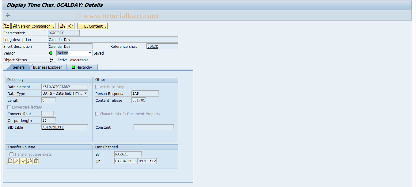 SAP TCode RSD3 - Maintenance of units