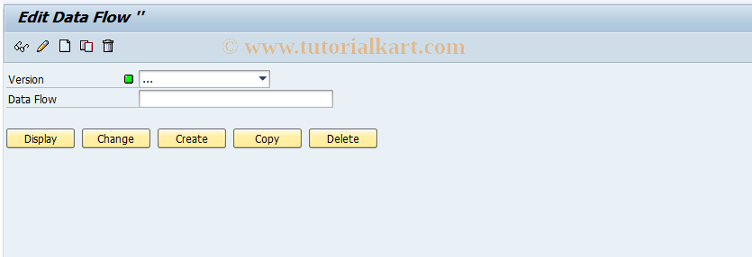 SAP TCode RSDF - Edit Data Flows