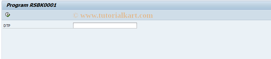 SAP TCode RSDTP - DTP Maintenance