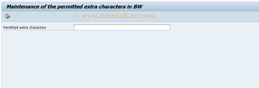SAP TCode RSKC - Maintaining the Permittd Extra Chars