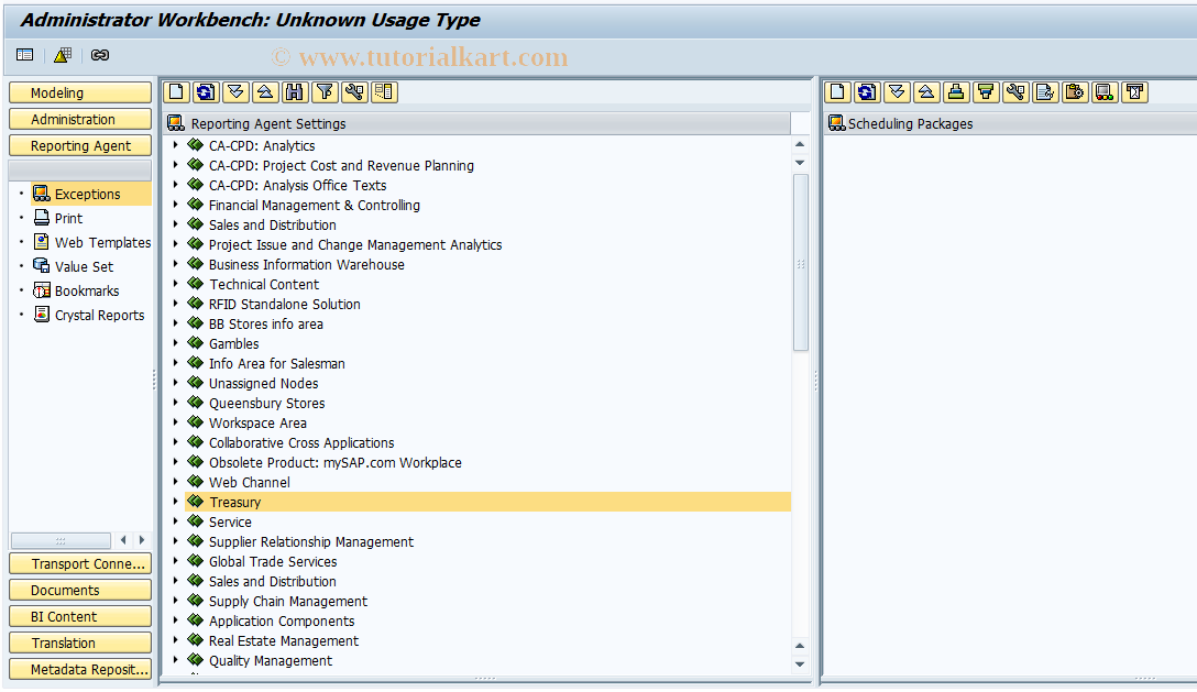 SAP TCode RSREP - BW Administrator Workbench