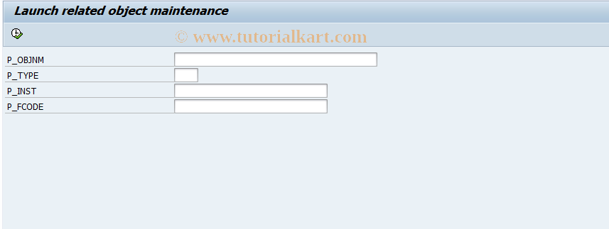 SAP TCode RSTCT_RRI - Display object or process maintenanc