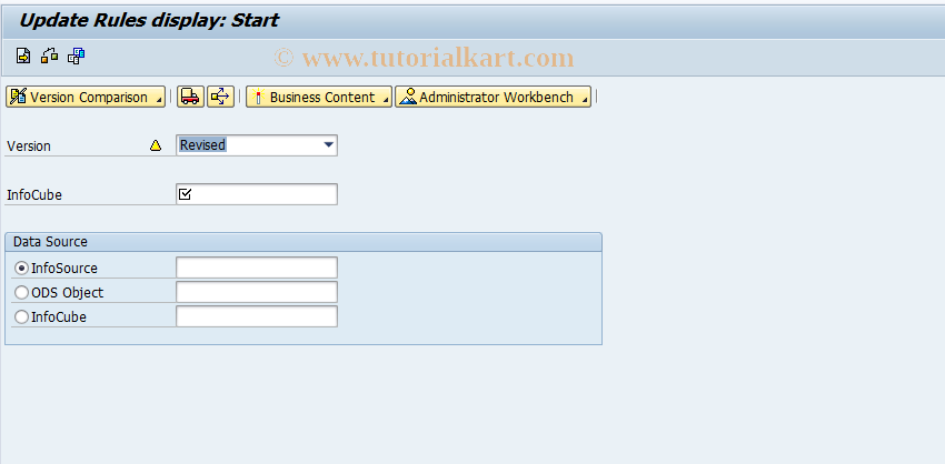 SAP TCode RSU3 - Display update rules