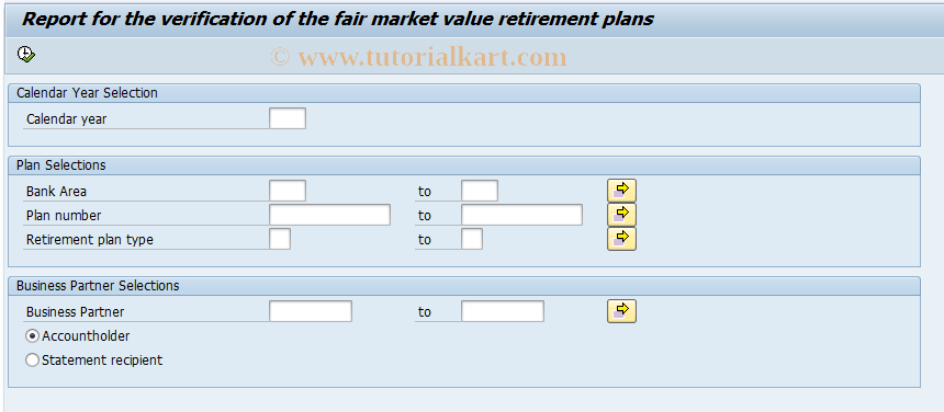 SAP TCode RTP_US_R6 - Check consistency fair market value