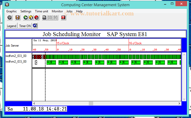 SAP TCode RZ01 - Job Scheduling Monitor