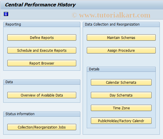 SAP TCode RZ23N - Central Performance History