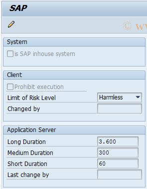 SAP TCode SAUNIT_CLIENT_SETUP - ABAP Unit Configuration
